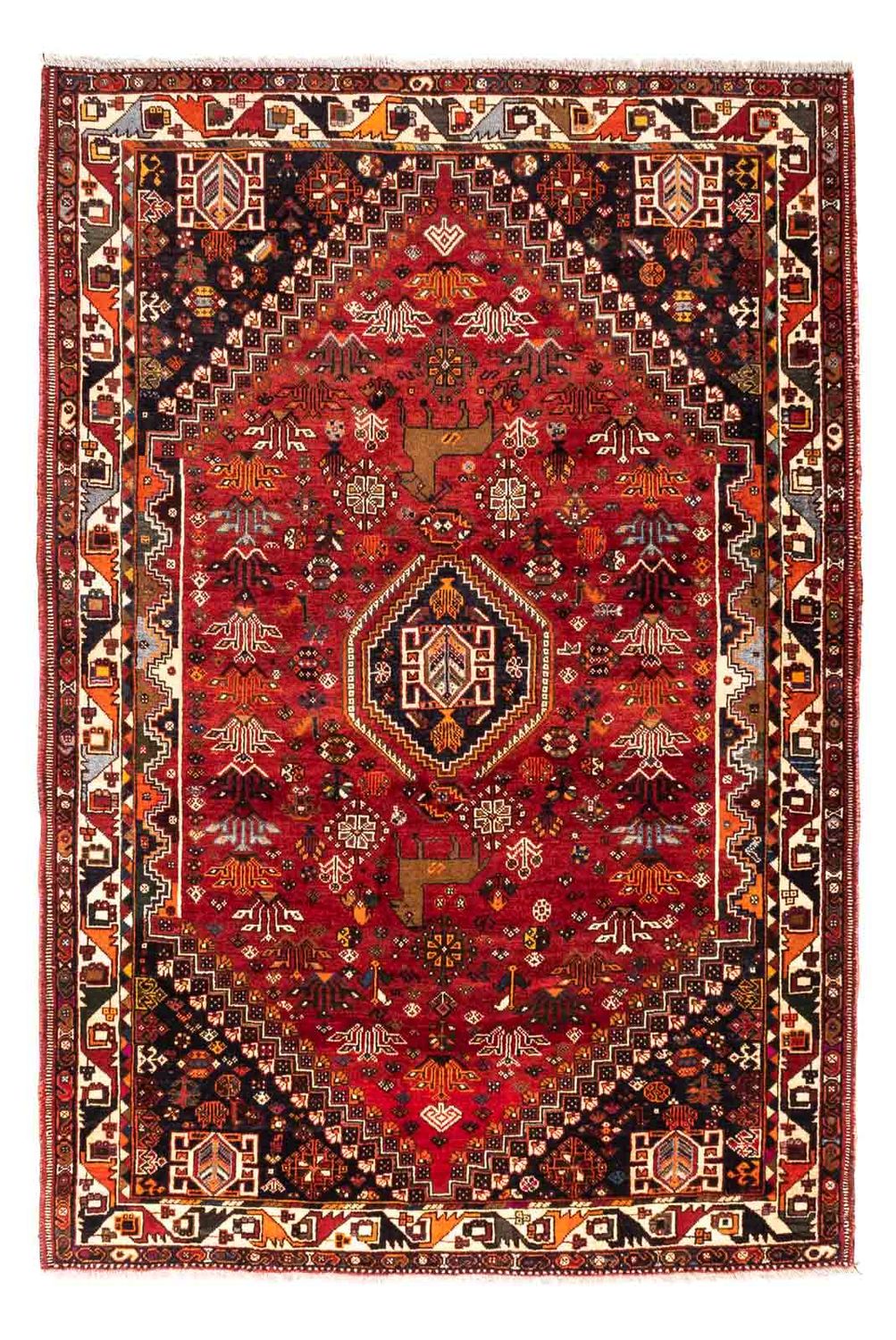 Perzisch Tapijt - Nomadisch - 257 x 183 cm - rood
