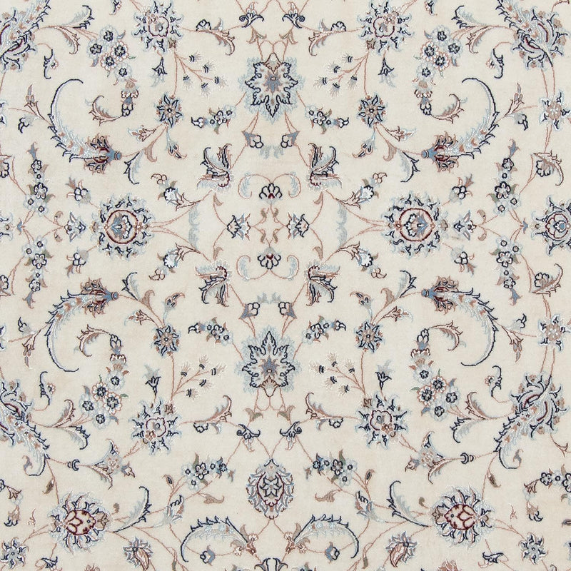 Perzisch tapijt - Nain - Koninklijk - 300 x 199 cm - zilver