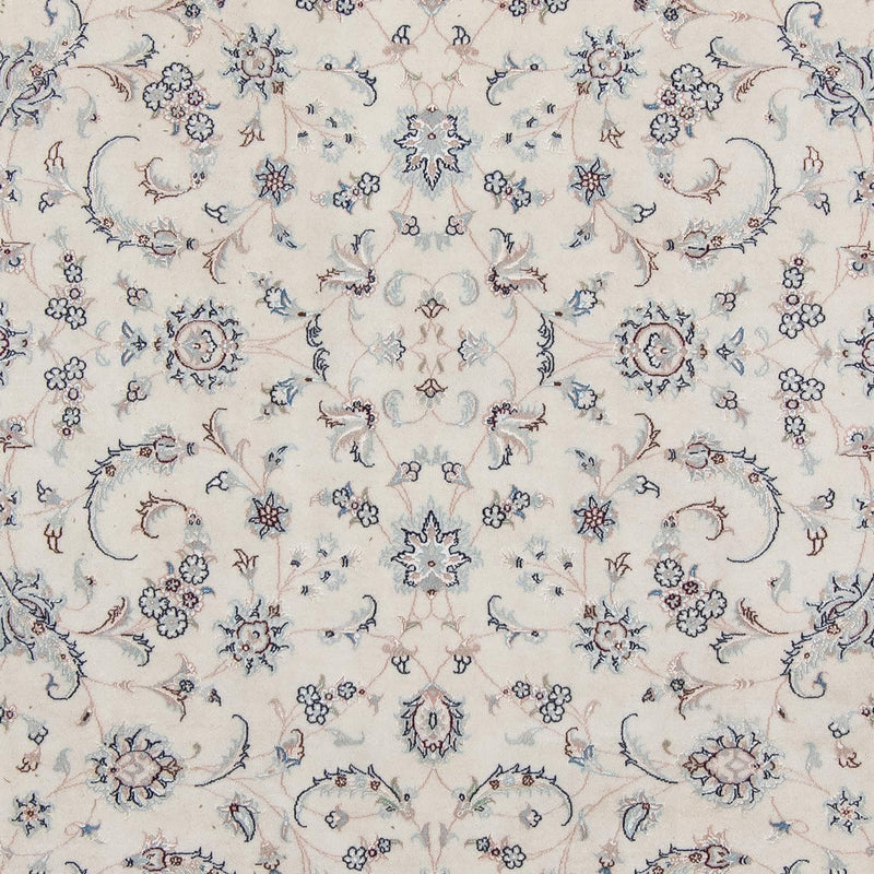 Perzisch tapijt - Nain - Koninklijk - 298 x 199 cm - zilver