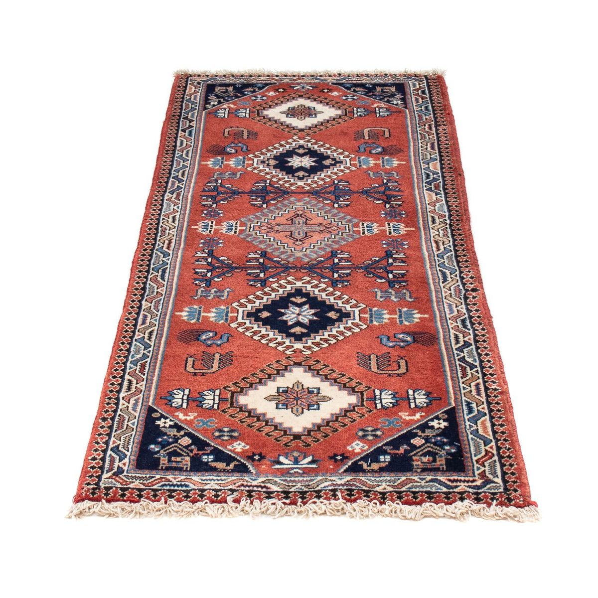Loper Perzisch Tapijt - Nomadisch - 148 x 59 cm - donkerrood