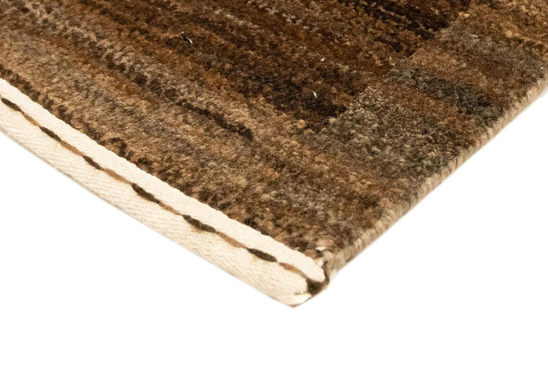 Gabbeh tapijt - Indus - 93 x 60 cm - donkerbruin