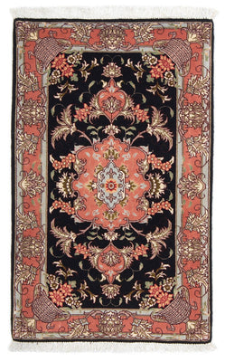 Perzisch tapijt - Tabriz - Royal - 90 x 60 cm - donkerblauw