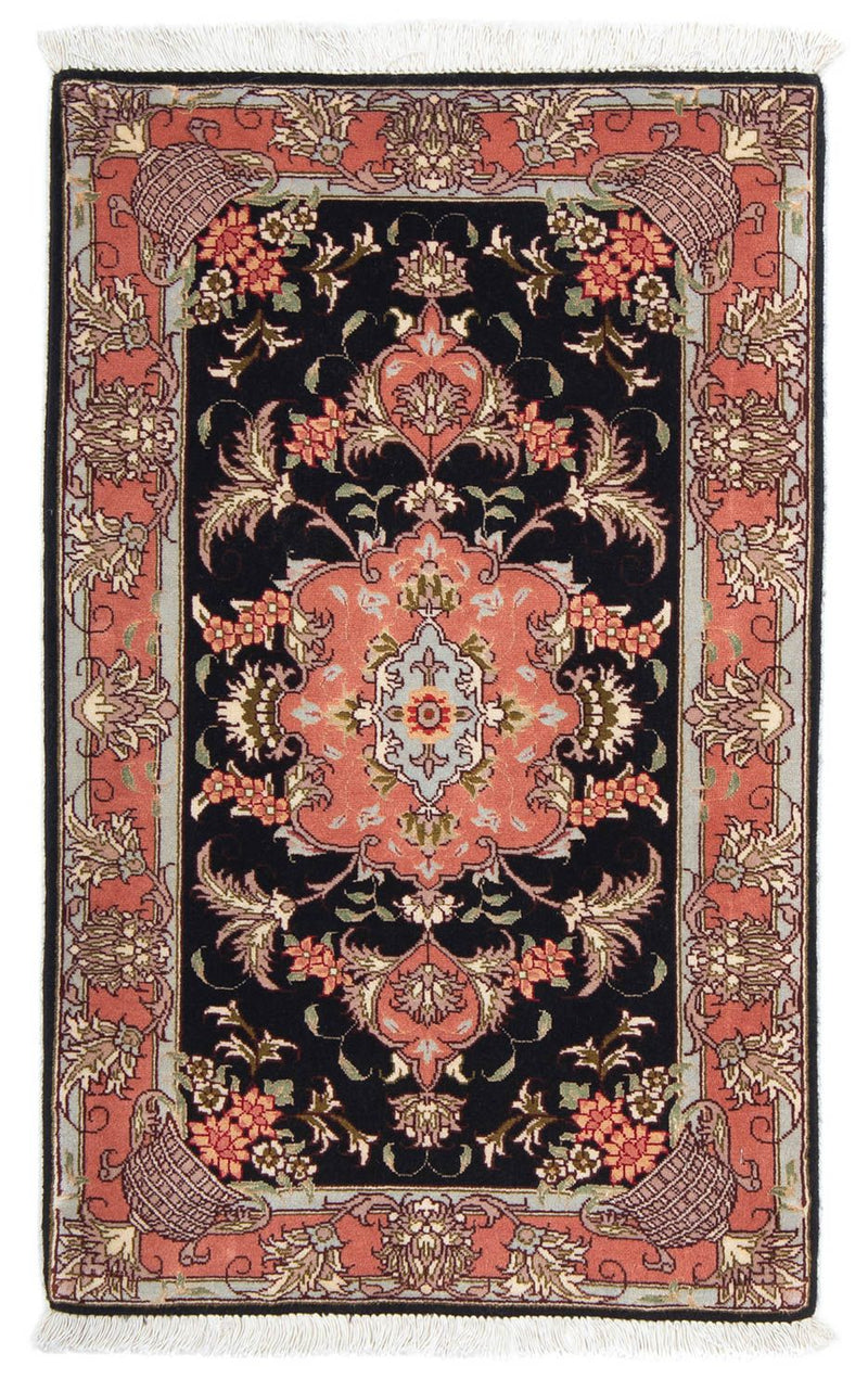 Perzisch tapijt - Tabriz - Royal - 90 x 60 cm - donkerblauw