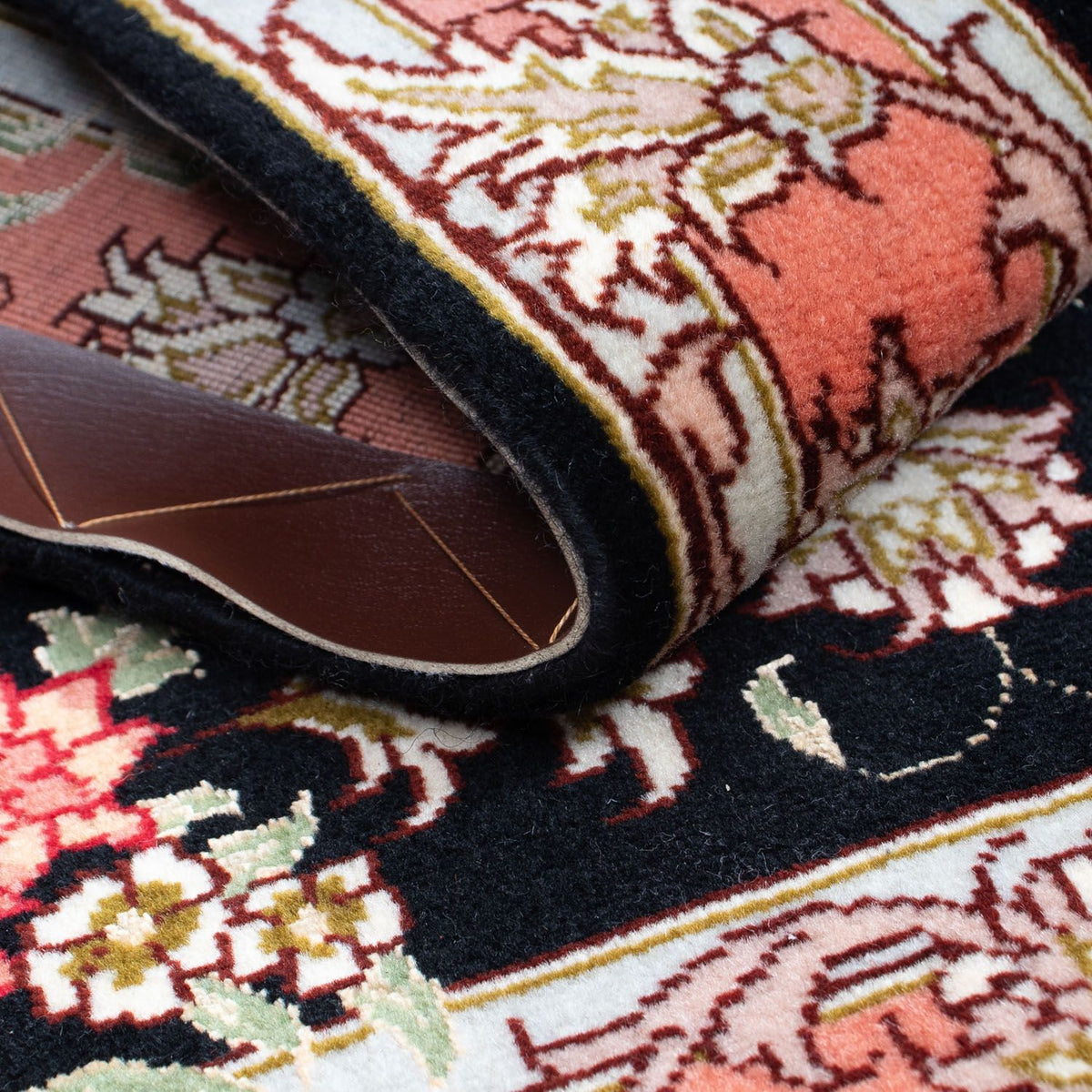 Perzisch tapijt - Tabriz - Royal - 90 x 60 cm - donkerblauw