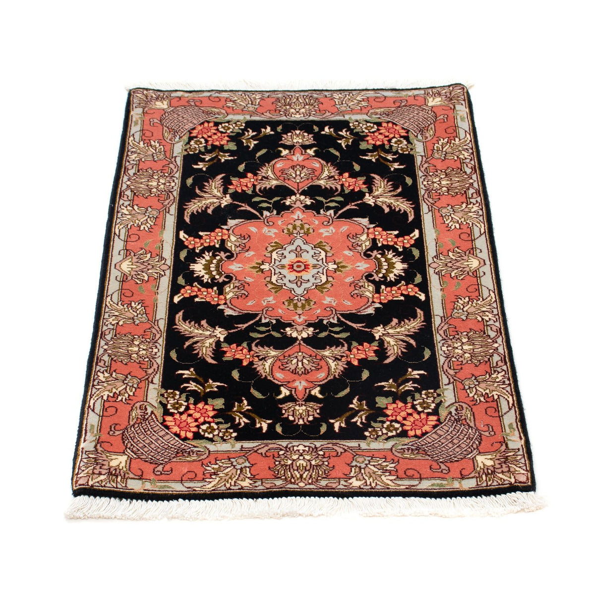 Perzisch tapijt - Tabriz - Royal - 90 x 60 cm - donkerblauw