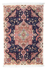 Perzisch tapijt - Tabriz - Royal - 90 x 60 cm - donkerblauw
