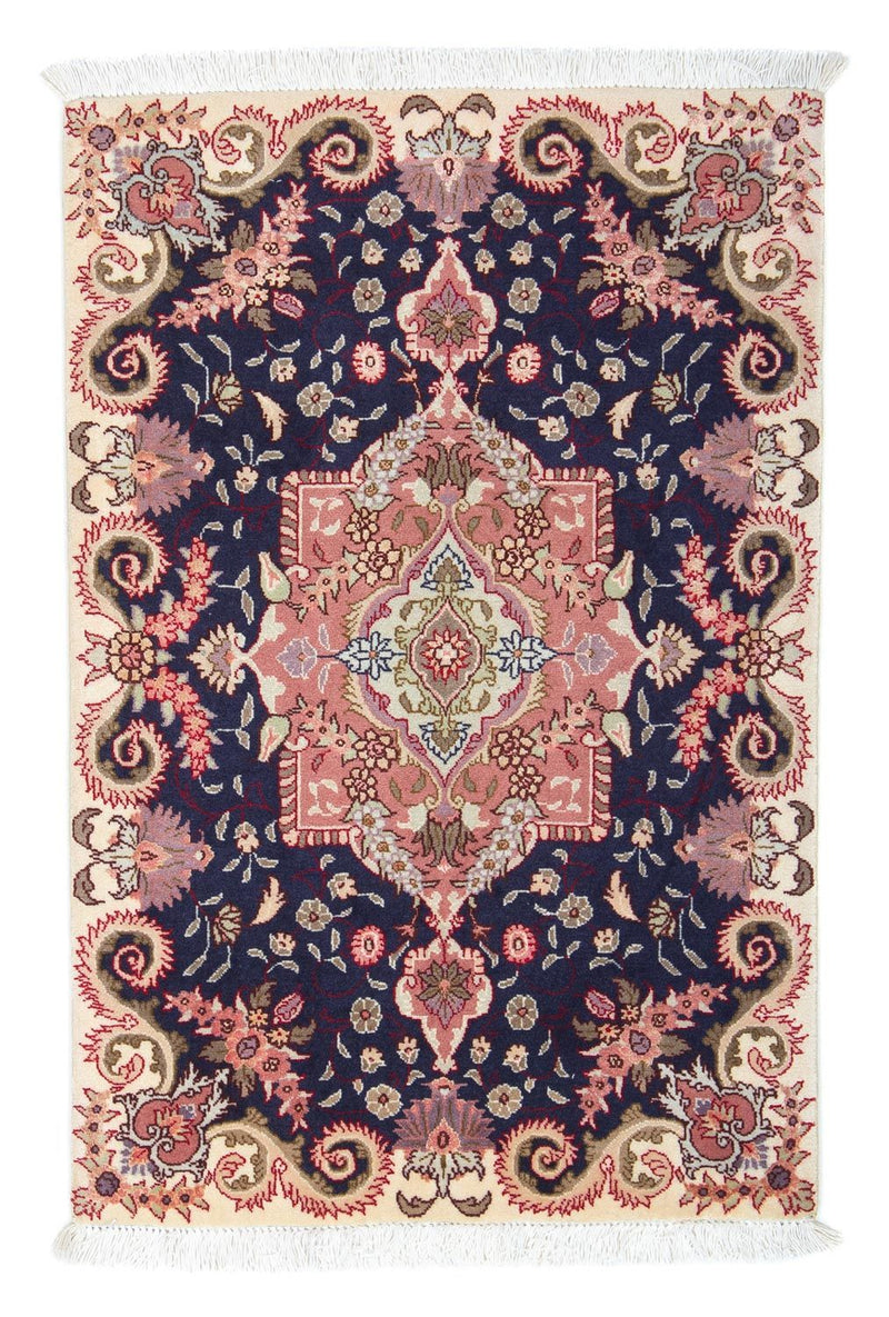Perzisch tapijt - Tabriz - Royal - 90 x 60 cm - donkerblauw