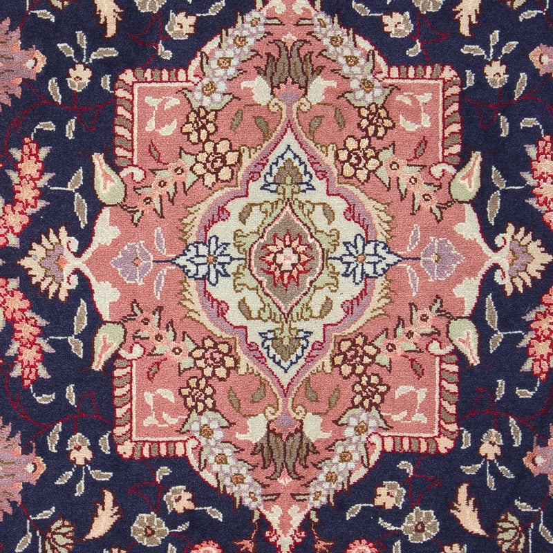 Perzisch tapijt - Tabriz - Royal - 90 x 60 cm - donkerblauw