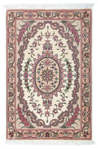 Perzisch tapijt - Tabriz - Royal - 90 x 60 cm - beige