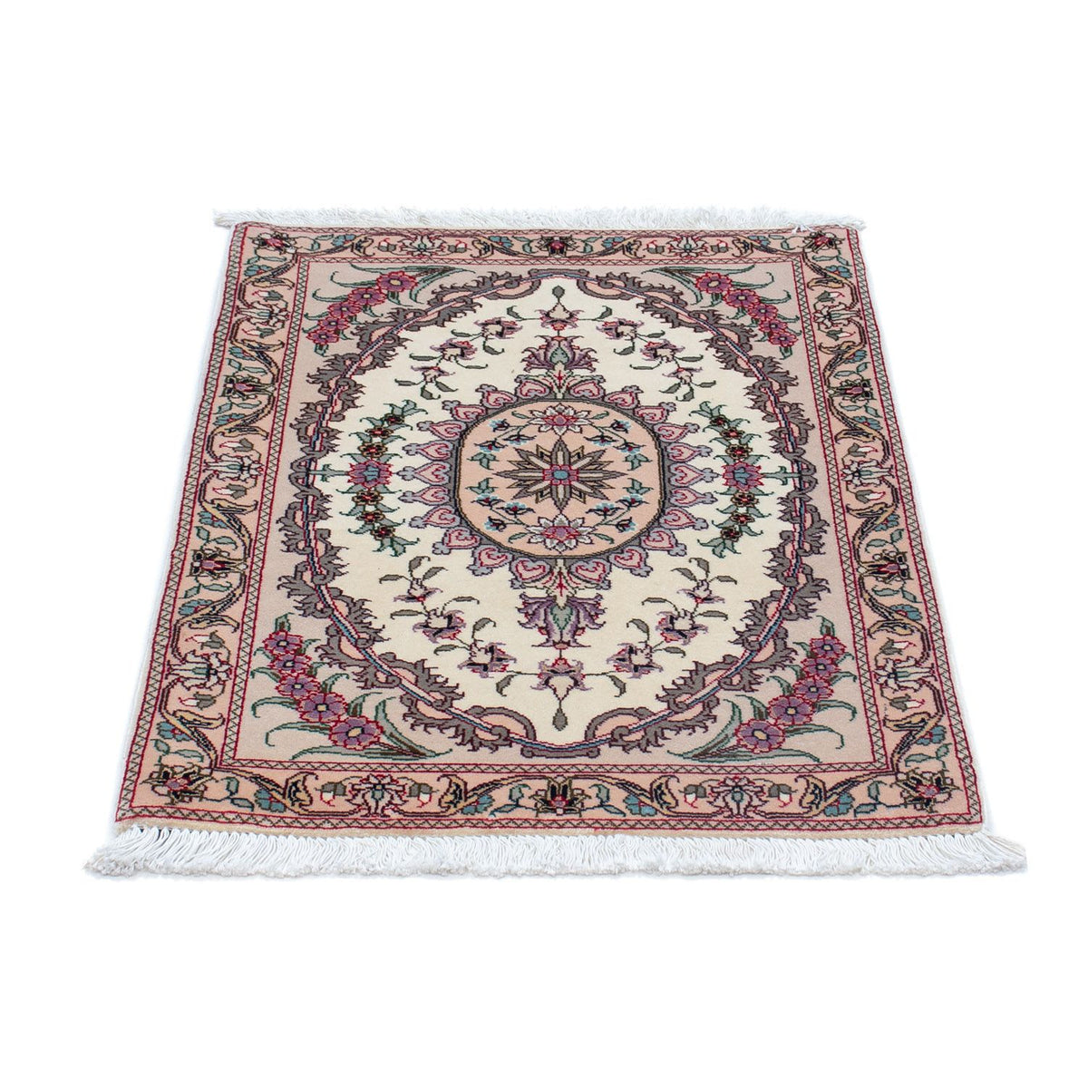 Perzisch tapijt - Tabriz - Royal - 90 x 60 cm - beige