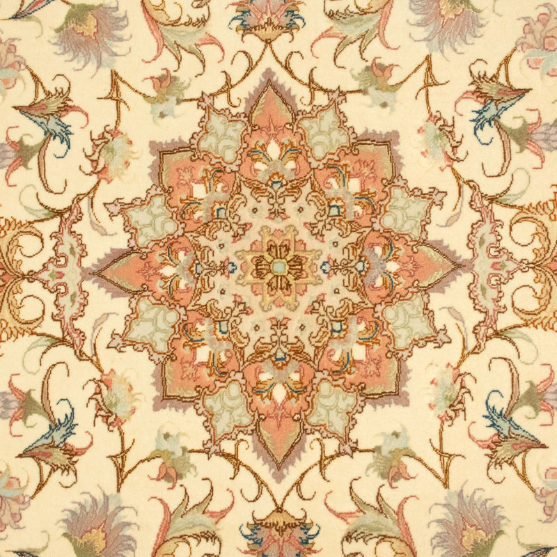 Perzisch tapijt - Tabriz - Royal - 150 x 104 cm - beige