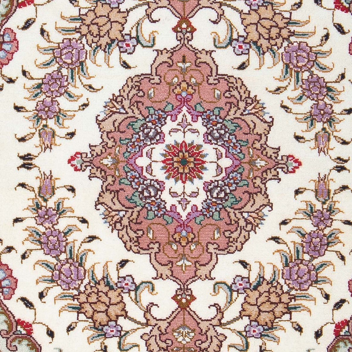 Perzisch tapijt - Tabriz - Royal - 90 x 60 cm - beige
