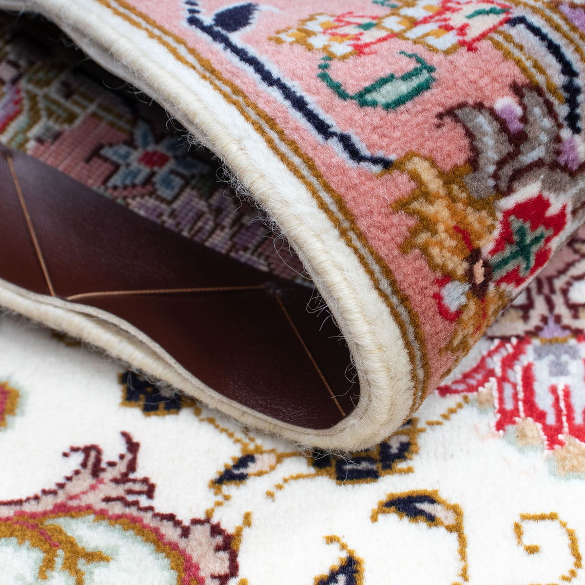 Perzisch tapijt - Tabriz - Royal - 90 x 60 cm - beige