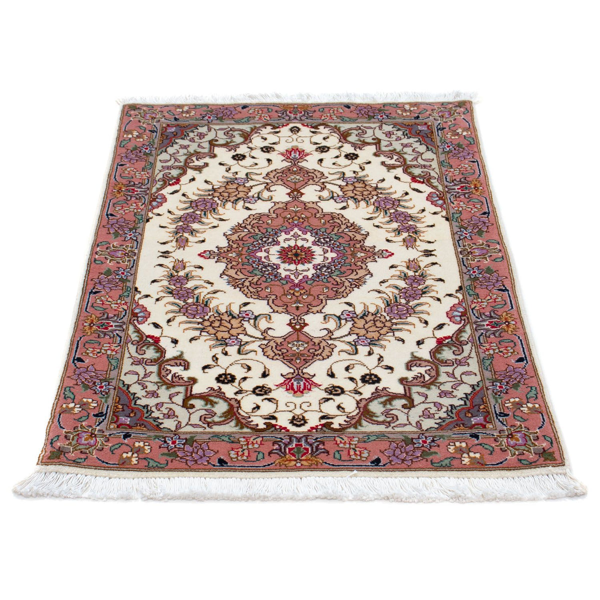 Perzisch tapijt - Tabriz - Royal - 90 x 60 cm - beige