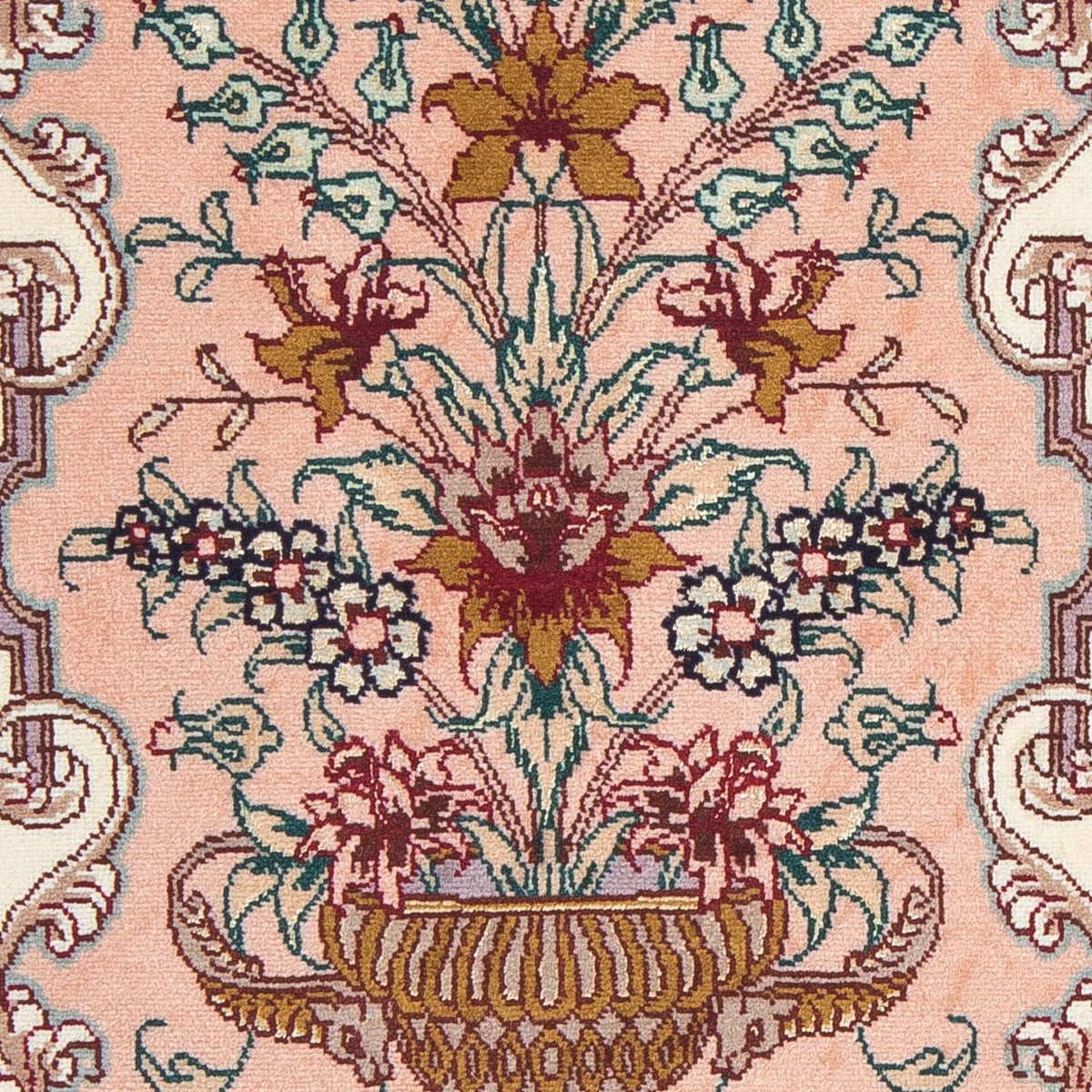 Perzisch tapijt - Tabriz - Royal - 90 x 60 cm - beige