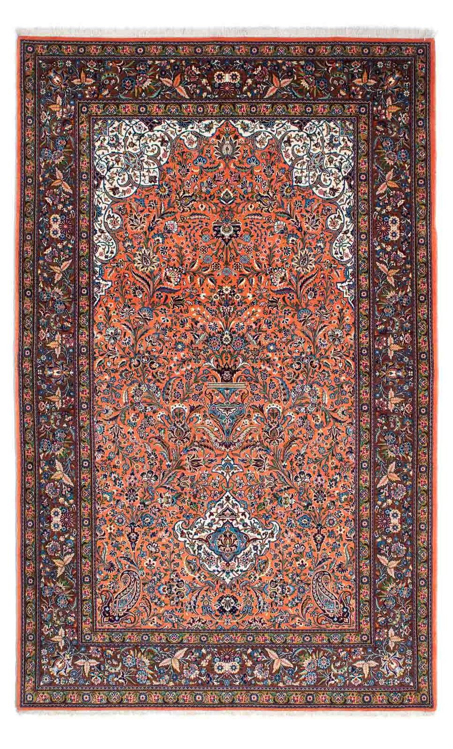 Perzisch tapijt - Ghom - 219 x 135 cm - roest