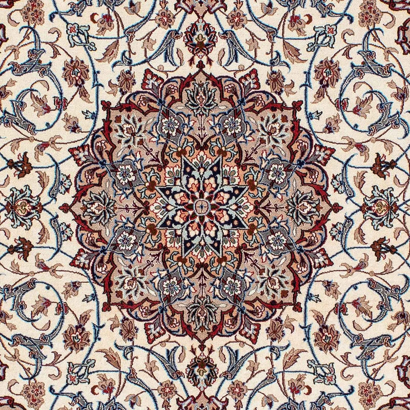 Zijden tapijt - Ghom Silk - Premium - 202 x 128 cm - beige