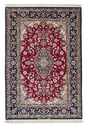 Zijden tapijt - Ghom Silk - Premium - 200 x 130 cm - rood