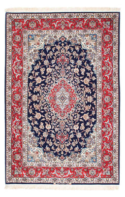 Perzisch tapijt - Isfahan - Premium - 197 x 130 cm - donkerblauw