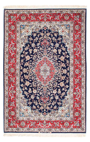 Perzisch tapijt - Isfahan - Premium - 197 x 130 cm - donkerblauw