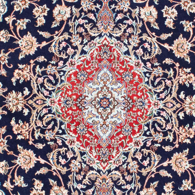 Perzisch tapijt - Isfahan - Premium - 197 x 130 cm - donkerblauw