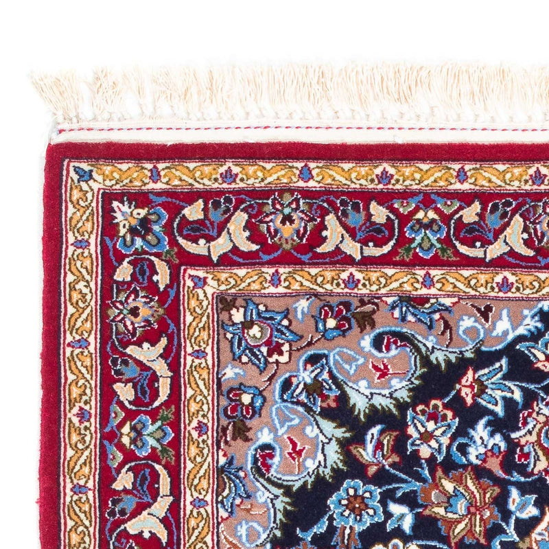 Perzisch tapijt - Isfahan - Premium - 104 x 72 cm - donkerblauw