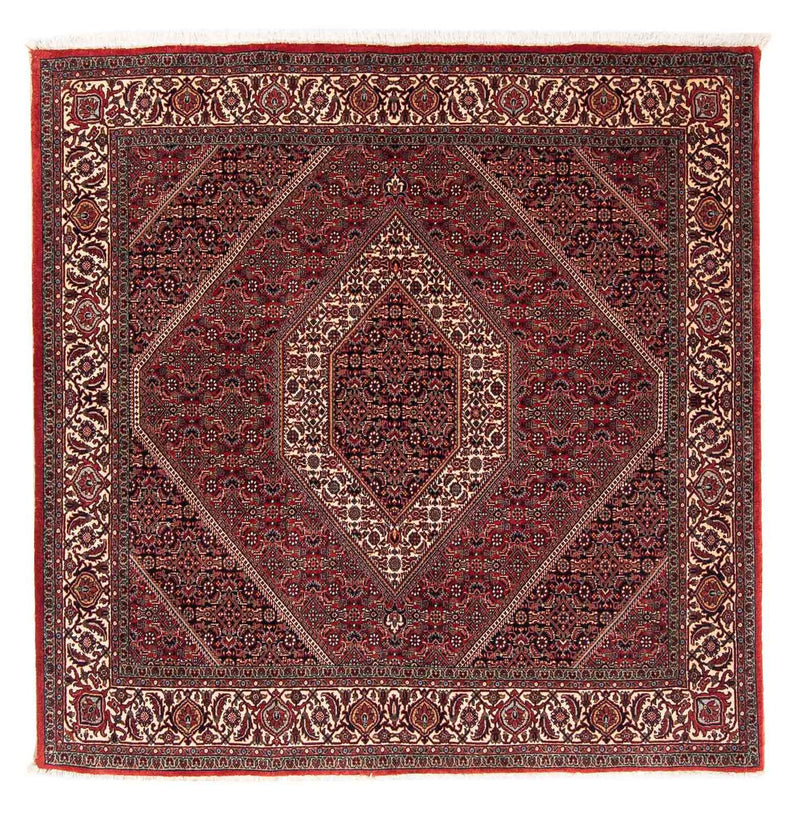 Perzisch tapijt - Bijar vierkant  - 152 x 148 cm - donkerrood