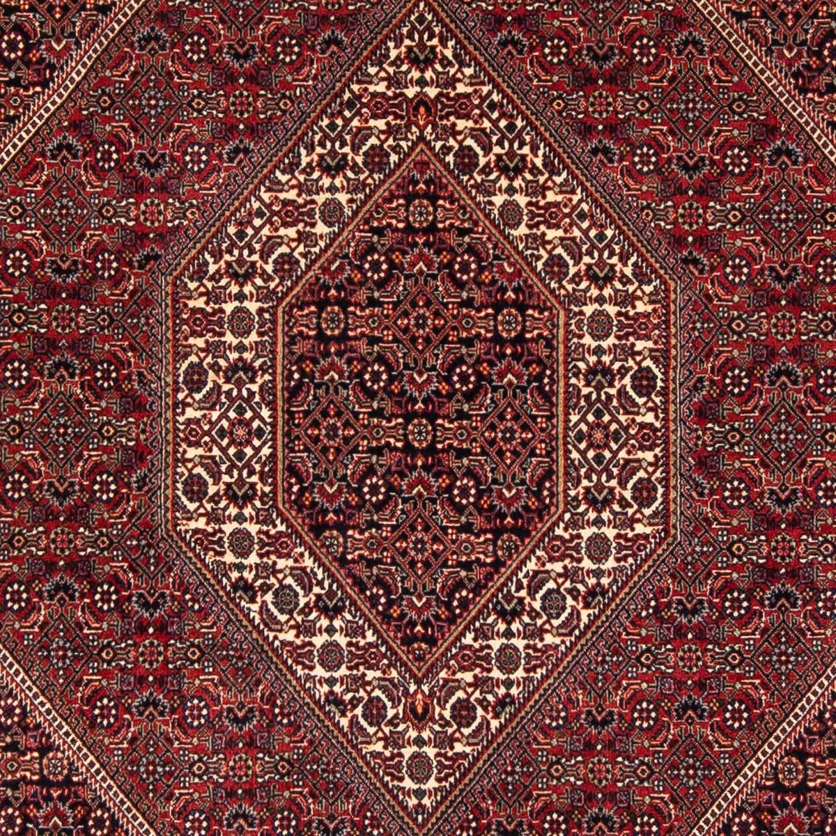 Perzisch tapijt - Bijar vierkant  - 152 x 148 cm - donkerrood