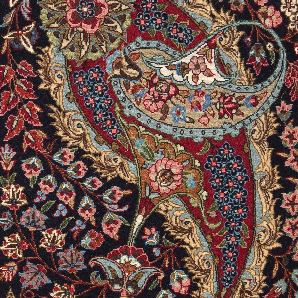 Perzisch tapijt - Klassiek - 80 x 63 cm - zwart