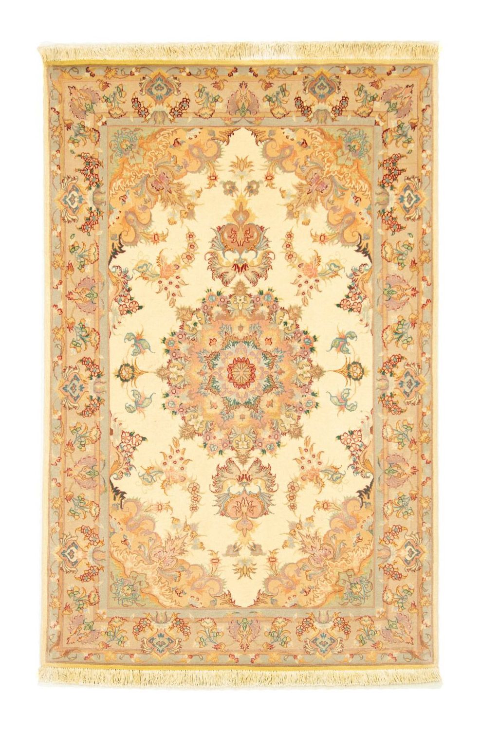 Perzisch tapijt - Tabriz - Royal - 154 x 102 cm - beige