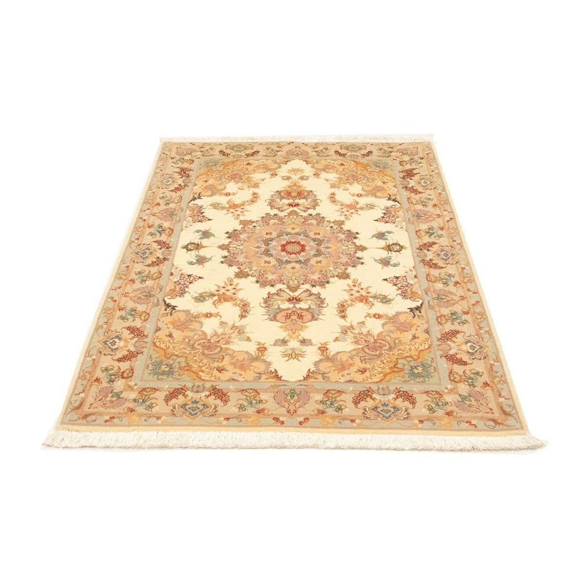 Perzisch tapijt - Tabriz - Royal - 154 x 102 cm - beige