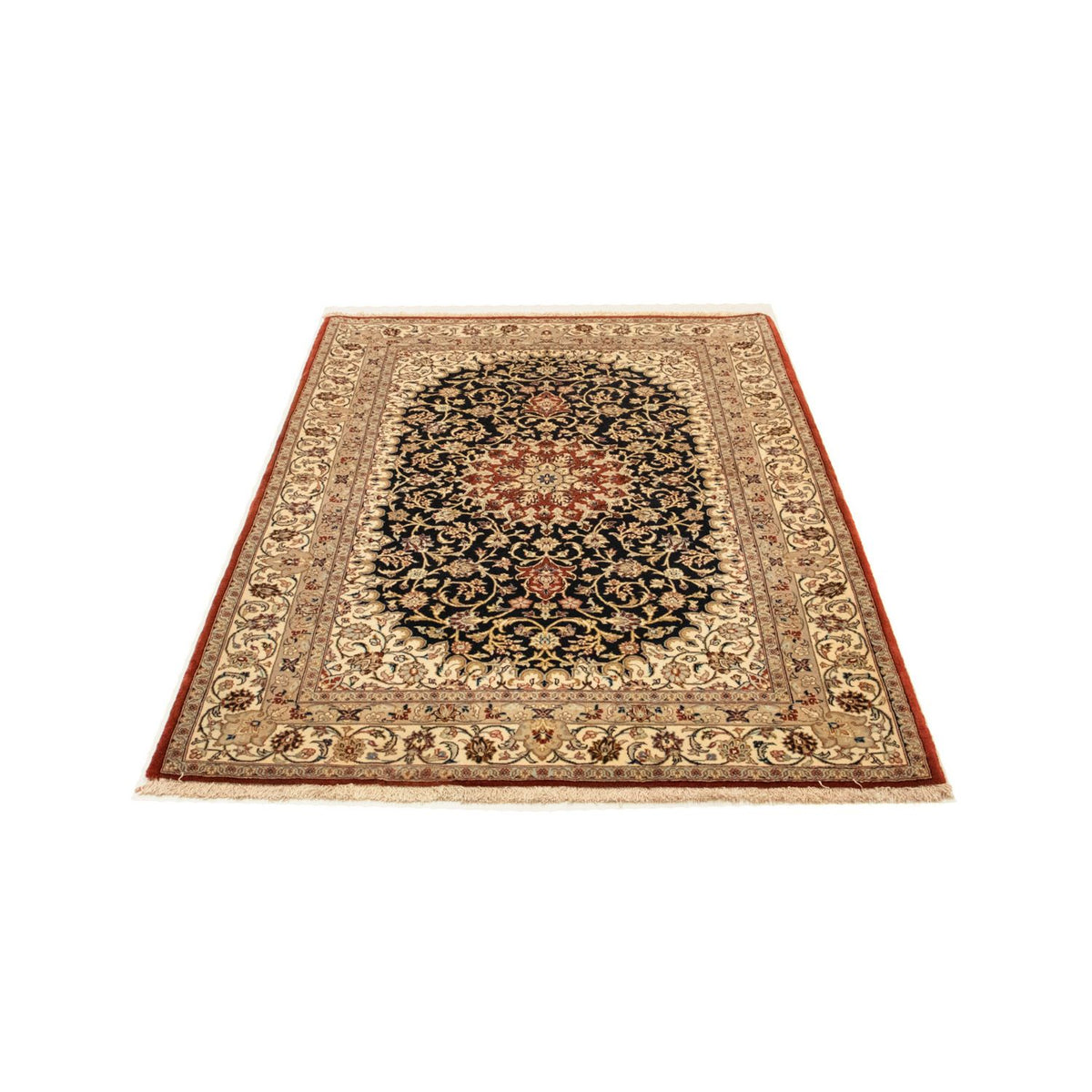 Perzisch tapijt - Ghom - 160 x 103 cm - zwart