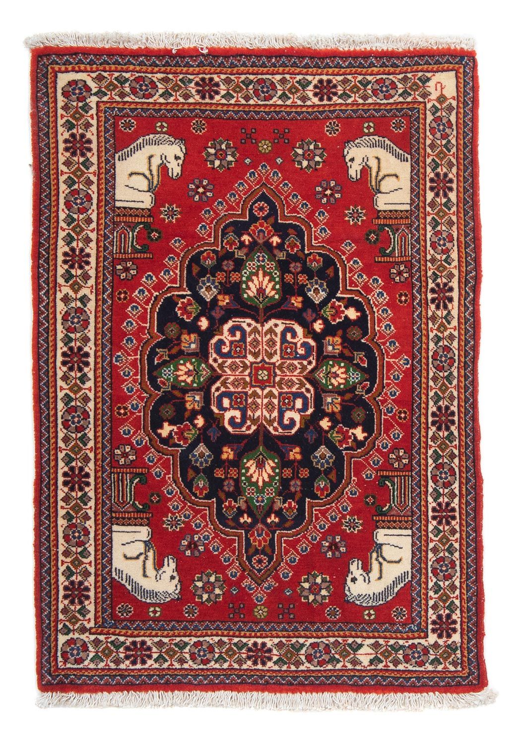 Gabbeh Tapijt - Kashkuli Perzisch - 88 x 61 cm - rood