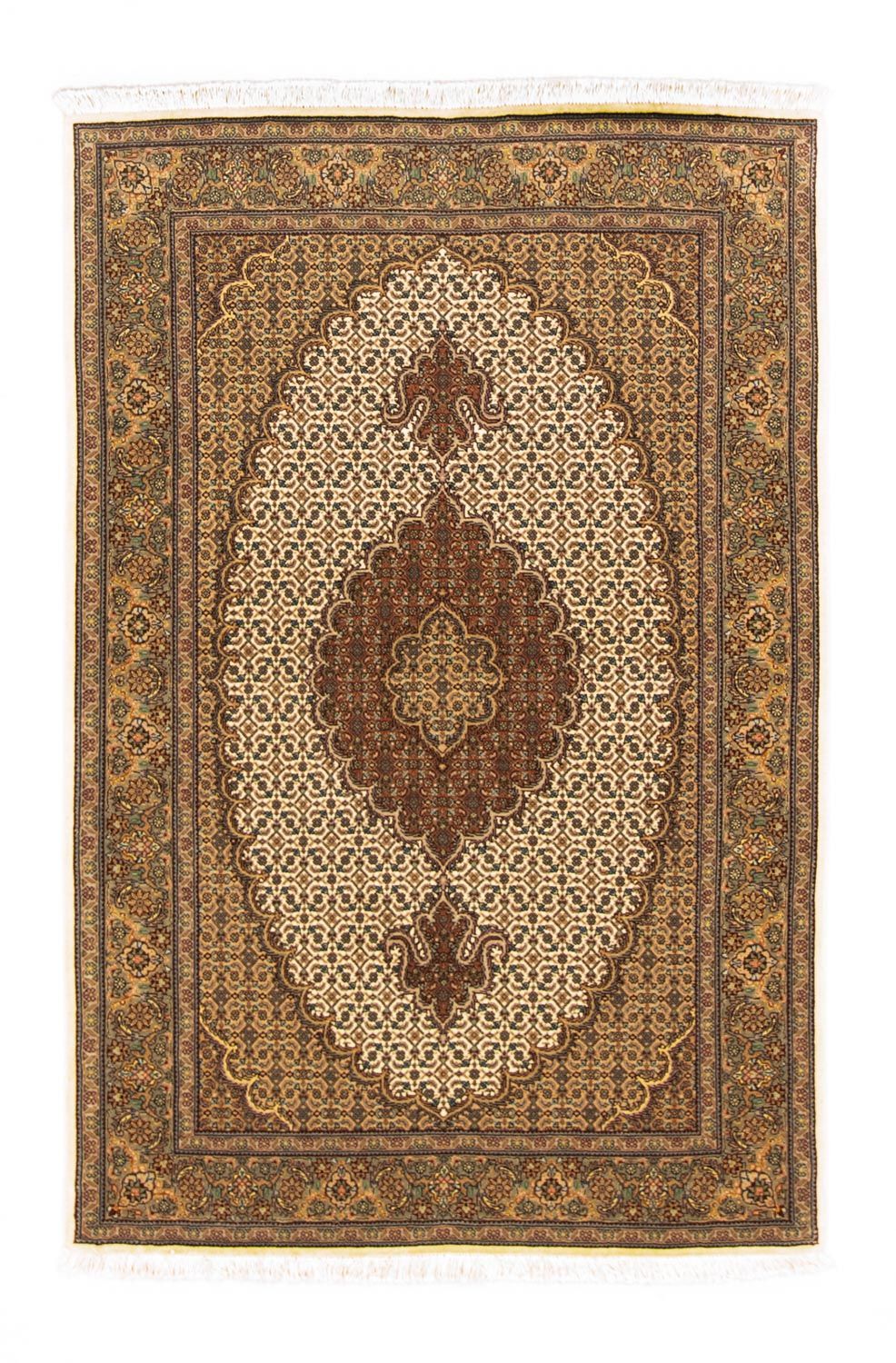 Perzisch tapijt - Tabriz - 155 x 102 cm - beige