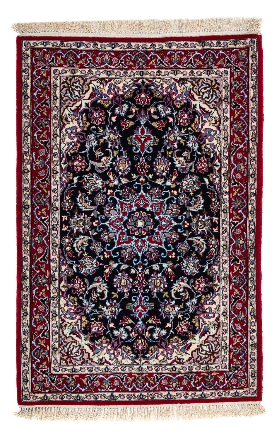 Perzisch tapijt - Isfahan - Premium - 108 x 72 cm - donkerrood