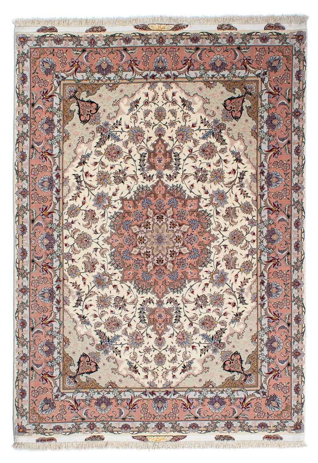 Perzisch tapijt - Tabriz - Royal - 205 x 154 cm - beige
