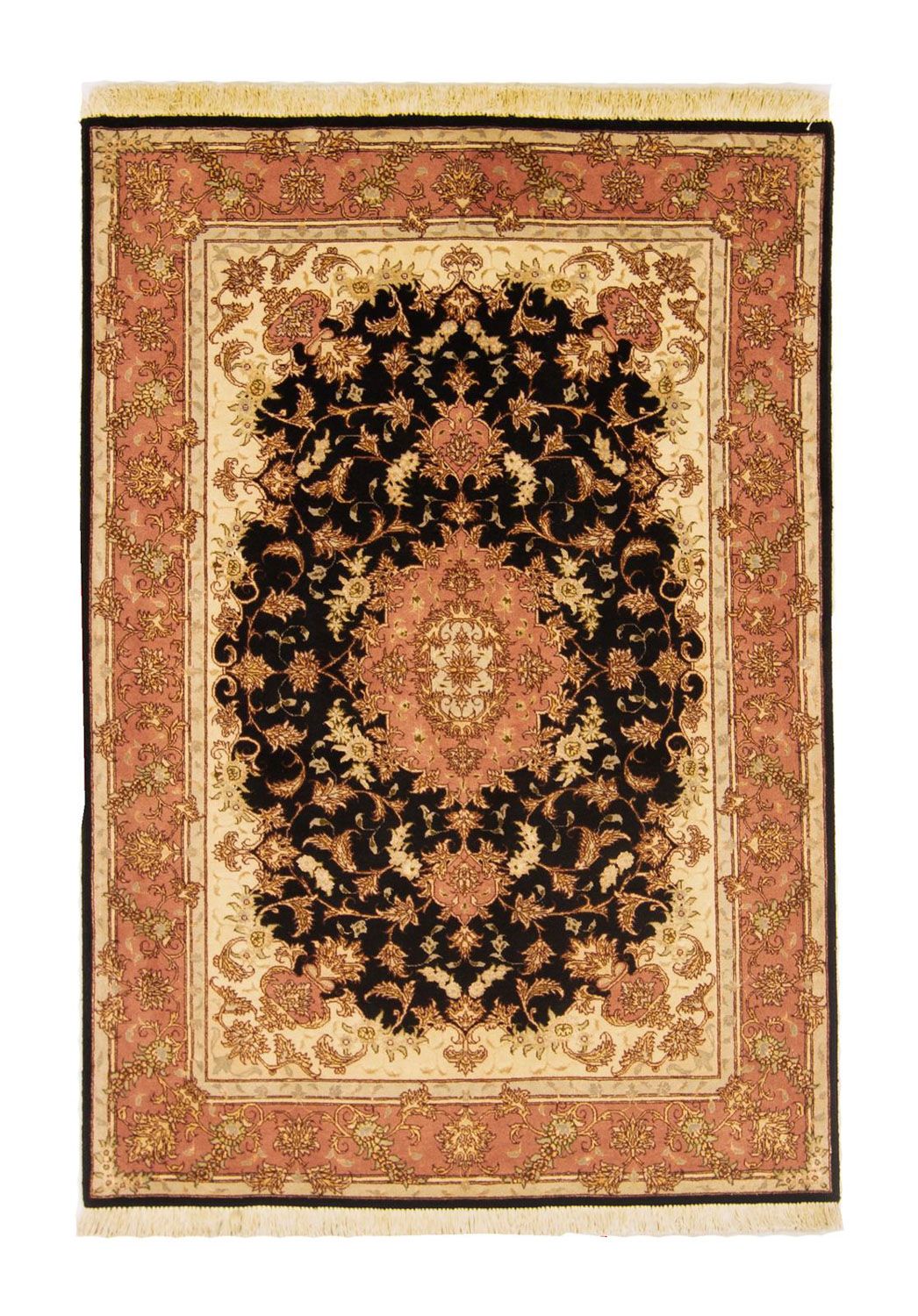 Perzisch tapijt - Tabriz - Royal - 147 x 102 cm - donkerblauw