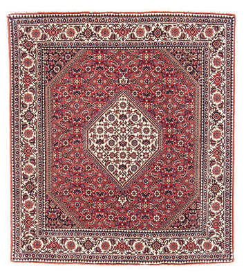 Perzisch tapijt - Bijar vierkant  - 115 x 101 cm - rood
