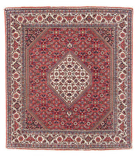 Perzisch tapijt - Bijar vierkant  - 115 x 101 cm - rood