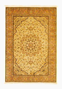 Perzisch tapijt - Tabriz - Royal - 150 x 105 cm - beige