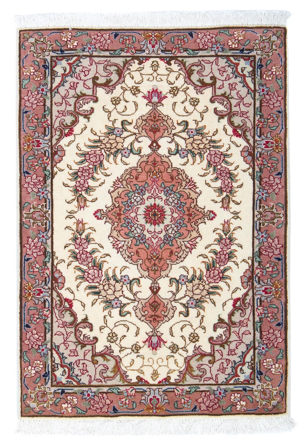 Perzisch tapijt - Tabriz - Royal - 87 x 60 cm - beige