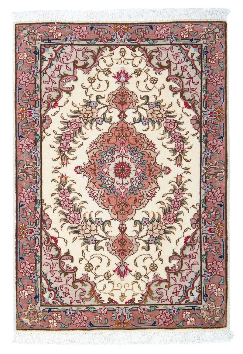 Perzisch tapijt - Tabriz - Royal - 87 x 60 cm - beige