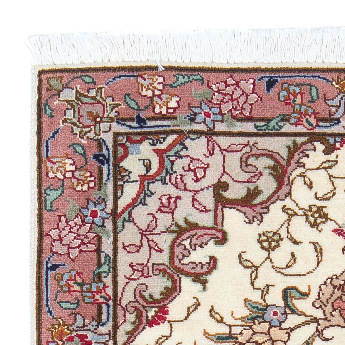 Perzisch tapijt - Tabriz - Royal - 87 x 60 cm - beige