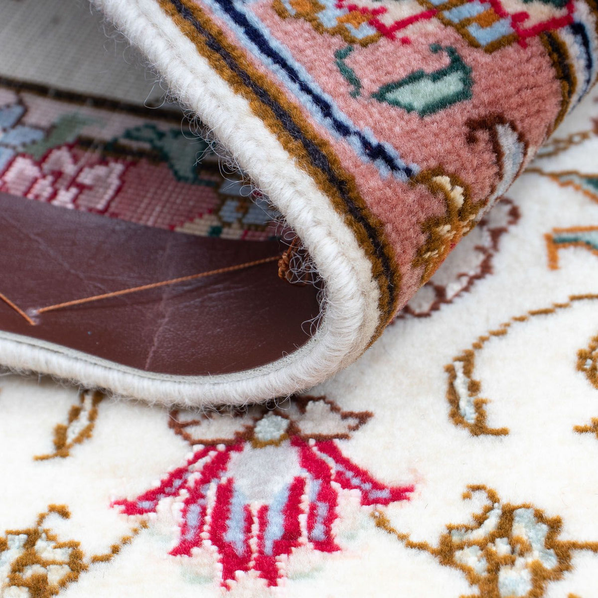 Perzisch tapijt - Tabriz - Royal - 87 x 60 cm - beige