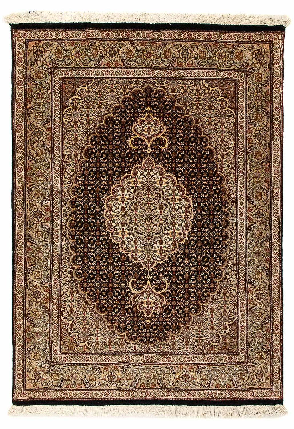 Perzisch tapijt - Tabriz - Royal - 120 x 80 cm - donkerblauw