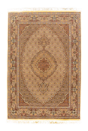 Perzisch tapijt - Tabriz - Royal - 151 x 103 cm - beige