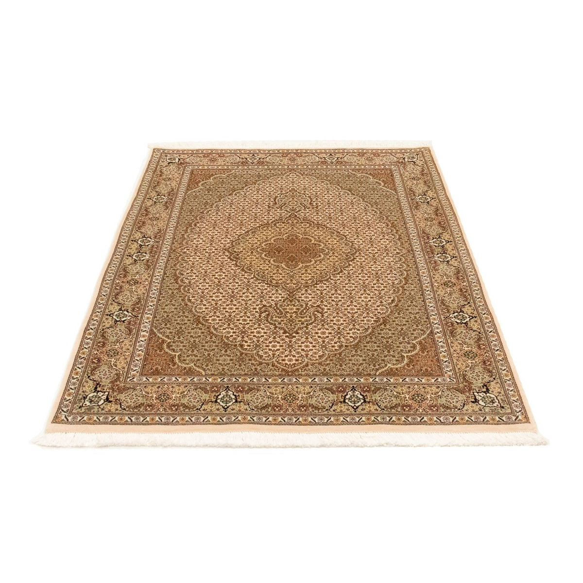 Perzisch tapijt - Tabriz - Royal - 151 x 103 cm - beige