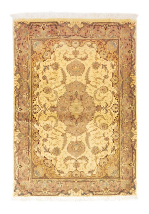 Perzisch tapijt - Tabriz - Royal - 144 x 103 cm - beige