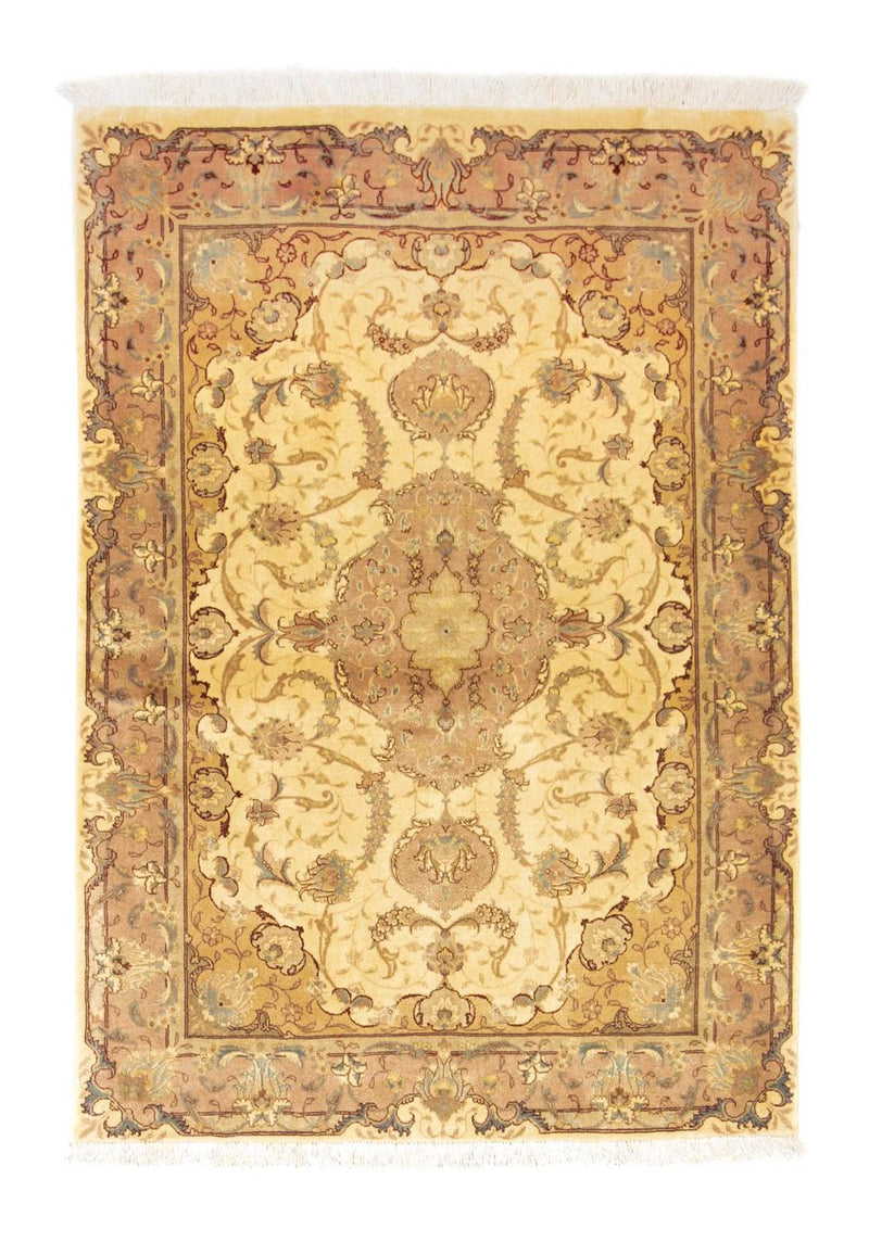 Perzisch tapijt - Tabriz - Royal - 144 x 103 cm - beige