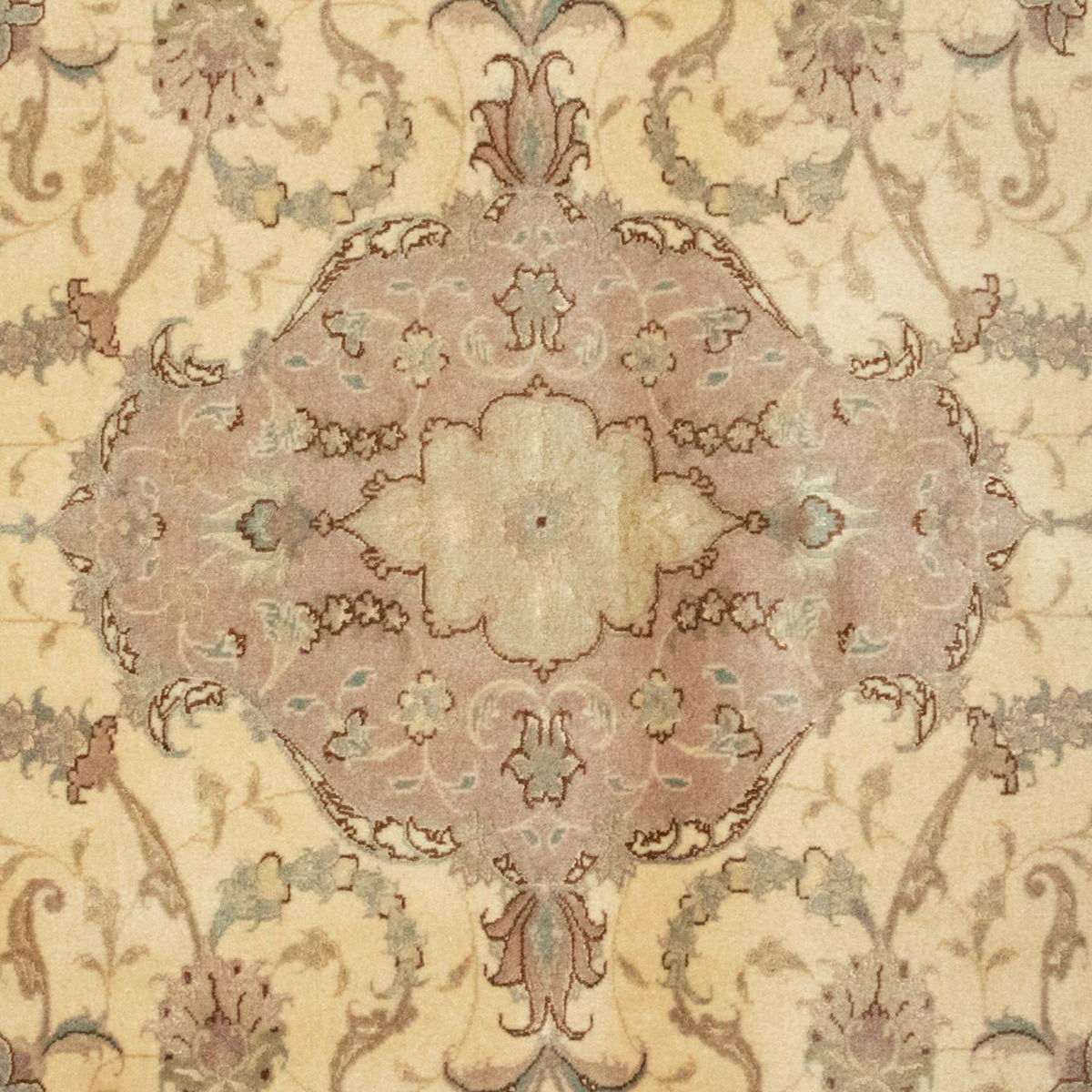 Perzisch tapijt - Tabriz - Royal - 144 x 103 cm - beige